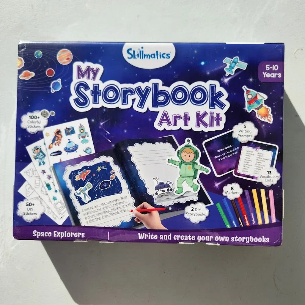 New Skillmatics My Storybook Art Kit Space Story Writing Stickers Creative Writi